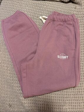 Old Navy Mauve Sweatpants with Logo